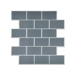 Randy & Travis Machinery DIY & Renovation Tiles 3D Peel And Stick Wall Tile Dark Grey ({{Size}} X 10 Sheets)