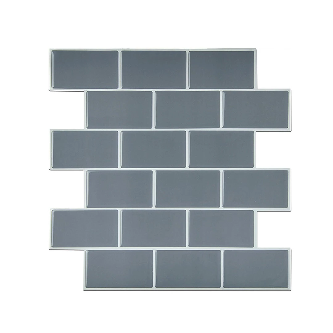 Randy & Travis Machinery DIY & Renovation Tiles 3D Peel And Stick Wall Tile Dark Grey ({{Size}} X 10 Sheets)