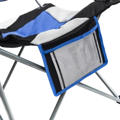 FactoryFast.com.au 2x Folding Camping Arm Chairs Portable Outdoor Garden Fishing Tourer