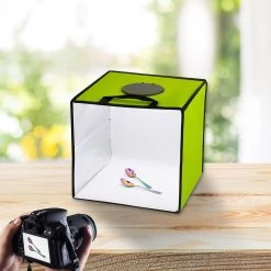 Randy & Travis Machinery Home & Lifestyle 12'' LED Light Room Photo Studio Photography Lighting Tent Kit Backdrop Cube Box