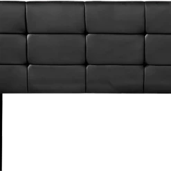 Palermo King PU Leather Bed Deluxe Headboard Bedhead - Black