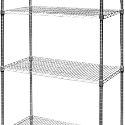 Palermo Modular Chrome Wire Storage Shelf 180 X 90 X 45cm Steel Shelving