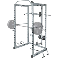 Randy & Travis Machinery Power Rack Squat Cage Stands W Lat Pulldown Home Gym