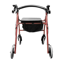 Randy & Travis Machinery Home & Lifestyle Rollator Walker Walking Frame With Wheels Zimmer Mobility Aids Seat Red
