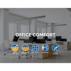 Randy & Travis Machinery Office Chair Gaming Computer Chairs Mesh Back Foam Seat - Black Furniture