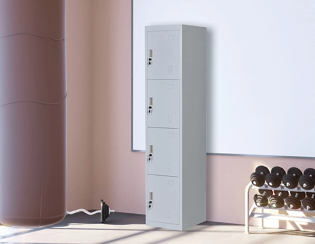 Salvatore Angelotti Four-Door Office Gym Shed Storage Lockers