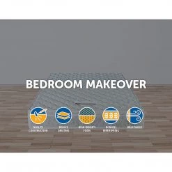 Palermo Double Luxury Latex Pillow Top Topper Spring Mattress Furniture