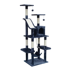 Randy & Travis Machinery 171cm Cat Tree Trees Scratching Post Scratcher Tower Condo House - Grey