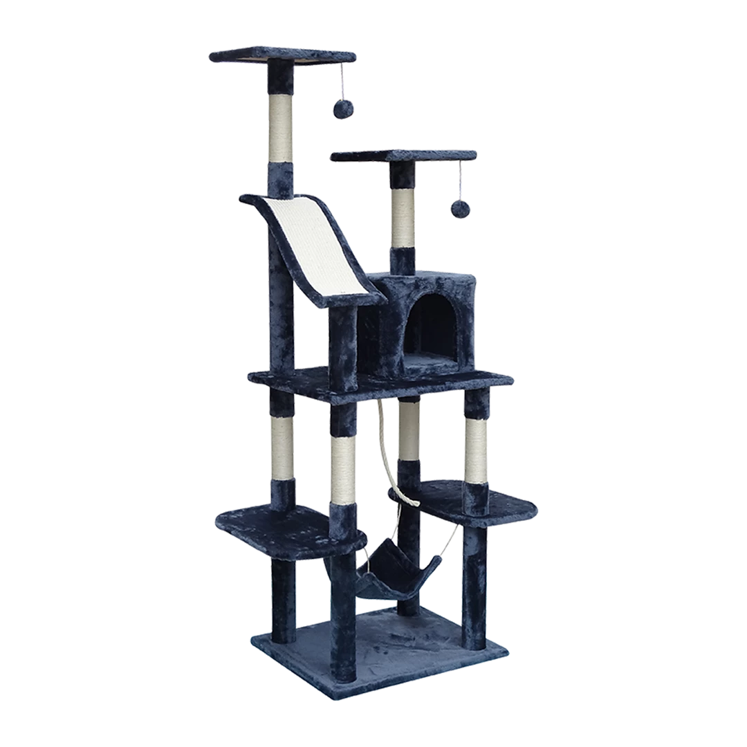 Randy & Travis Machinery 171cm Cat Tree Trees Scratching Post Scratcher Tower Condo House - Grey