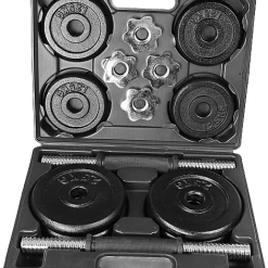 Randy & Travis Machinery 20kg Black Dumbbell Set With Carrying Case