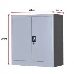Salvatore Angelotti Furniture Two-Door Shelf Office Gym Filing Cabinet Safe Storage Locker