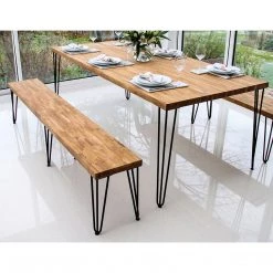 Randy & Travis Machinery Furniture Set Of 4 Industrial 3-Rod Retro Hairpin Table Legs 12mm Steel Bench Desk - 41cm