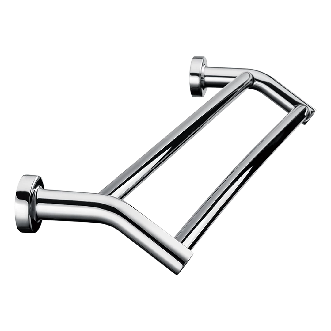 Della Francesca Double Classic Chrome Towel Bar Rail Bathroom DIY & Renovation