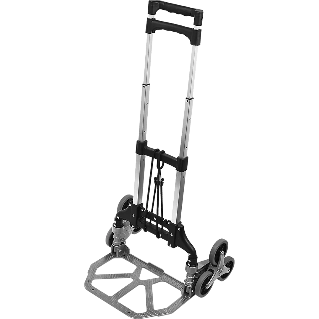 Randy & Travis Machinery Stair Climbing Trolley 6 Wheels Aluminium Folding Hand Cart Climb Steps DIY & Renovation