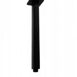 Della Francesca Shower Head Arm Wall Connector Electroplated Matte Black Finish