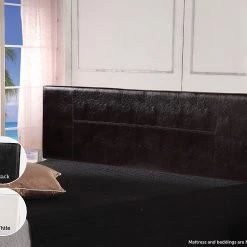 Palermo Furniture King Brown PU Leather Bed Headboard Bedhead