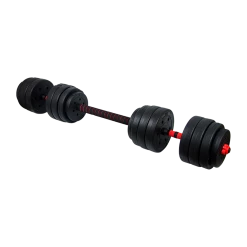 Randy & Travis Machinery 40kg Adjustable Rubber Dumbbell Set Barbell Home GYM Exercise Weights Sports & Fitness