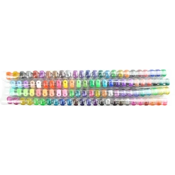 Randy & Travis Machinery Glitter Gel Pens (100 Pack) With 2.5X More Ink - Craft, Kids & Adult Colouring Games & Hobbies