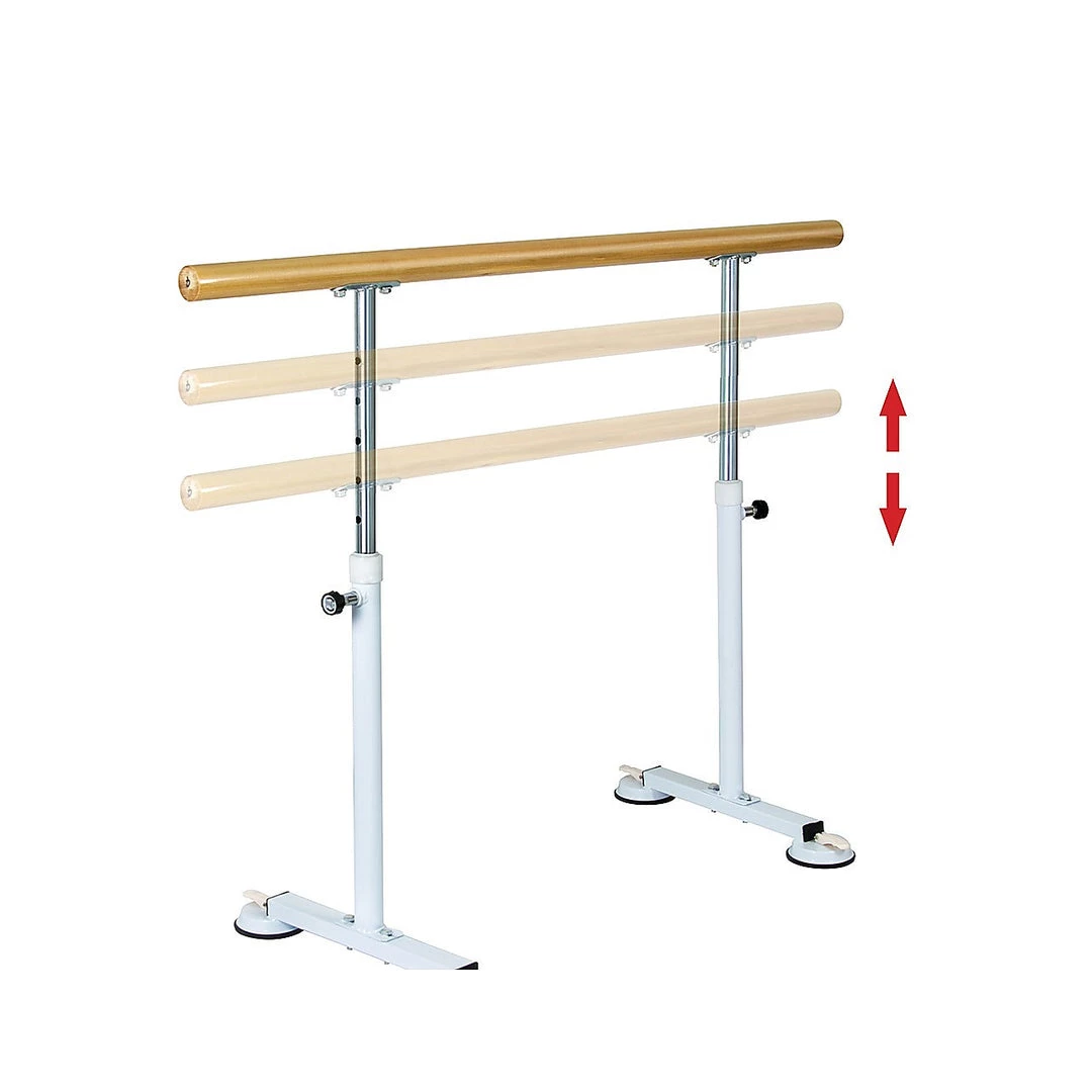 Randy & Travis Machinery Wooden Portable Ballet Bar Stretch Barre Dance Bar 1.5M Freestanding Ballet Bar