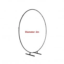 Randy & Travis Machinery 2M Wedding Hoop Round Circle Arch Backdrop Flower Display Stand Frame Background Black