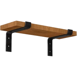 Randy & Travis Machinery Floating Wall Shelf Brackets Heavy Duty Rustic Industrial 4-Pack Furniture