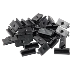 Randy & Travis Machinery 100 Composite Decking Hidden Fixing Fasteners Plastic T Clips & Screws DIY & Renovation