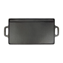 Randy & Travis Machinery 46x22 Cm Cast Iron Reversible Griddle Plate BBQ Hob Cooking Grill Pan Home & Lifestyle