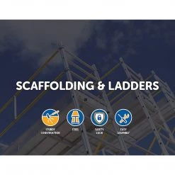 Randy & Travis Machinery Blue Mobile Safety High Scaffold / Ladder Tool - 450kg