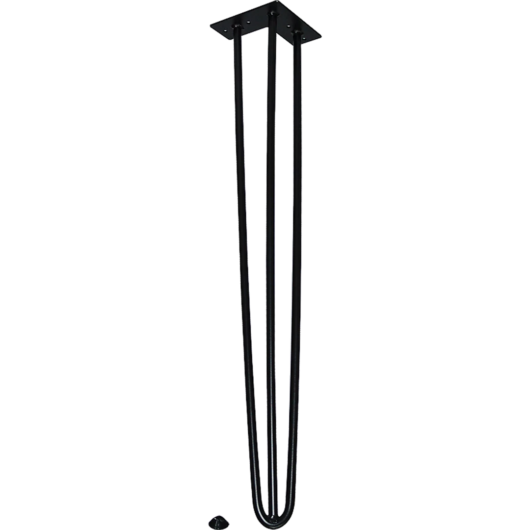 Randy & Travis Machinery Set Of 4 Industrial 12mm Steel Retro Hairpin Table Legs - 71cm Leg