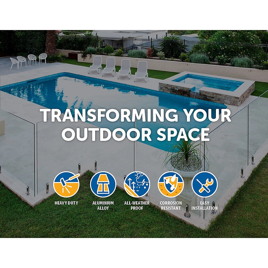 Bariloche Frameless Pool Glass Fencing Clamps Spigots
