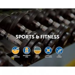 Randy & Travis Machinery 30KG Dumbbell Adjustable Weight Set Sports & Fitness