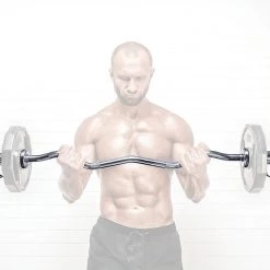 Randy & Travis Machinery Sports & Fitness Chrome Olympic Curl Bar Barbell Heavy Duty EZ With Spring Collars