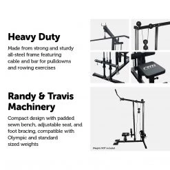 Randy & Travis Machinery Lat PullDown Low Row Fitness Machine