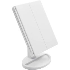 Randy & Travis Machinery Makeup Mirror With LED Light Standing Mirror Magnifying Tri-Fold Touch Home & Lifestyle