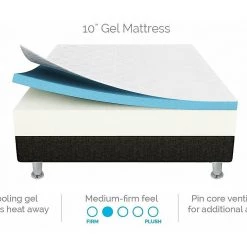 Palermo King 25cm Gel Memory Foam Mattress Dual-Layered - CertiPUR-US Furniture