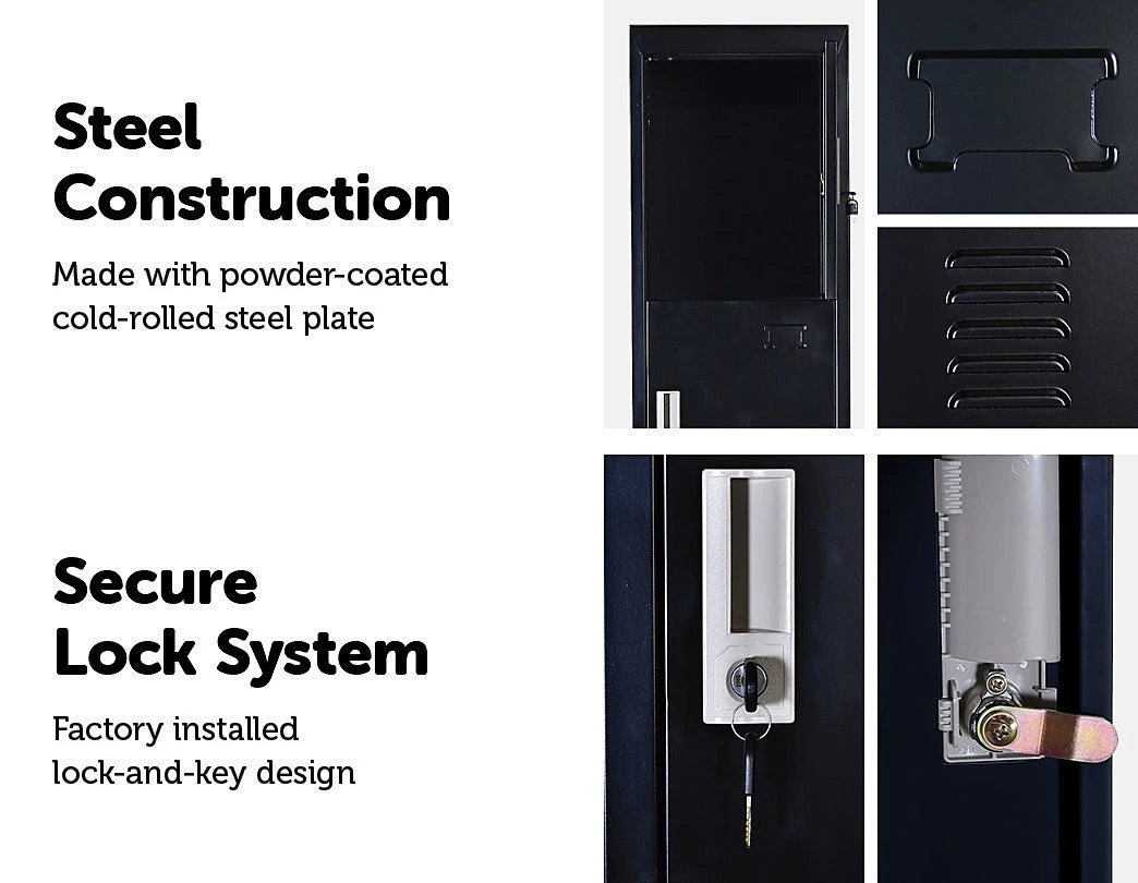 Salvatore Angelotti Furniture Four-Door Office Gym Shed Storage Lockers