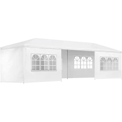 Bariloche Outdoor & Leisure 3x9m Wedding Outdoor Gazebo Marquee Tent Canopy White