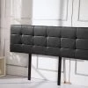 Palermo King PU Leather Bed Deluxe Headboard Bedhead - Black