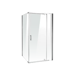 Della Francesca DIY & Renovation 1200 X 900 X 1900mm Framed Safety Glass Pivot Door Shower Screen In CHROME