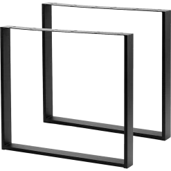 Randy & Travis Machinery Square-Shaped Table Bench Desk Legs Retro Industrial Design Fully Welded