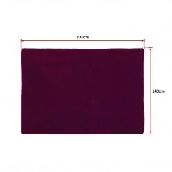 Randy & Travis Machinery 200x140cm Floor Rugs Large Shaggy Rug Area Carpet Bedroom Living Room Mat Burgundy