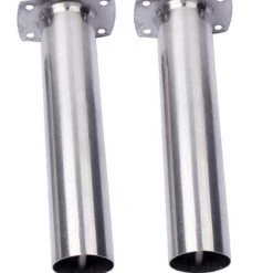 Randy & Travis Machinery 2 X Marine Grade Stainless Steel Straight Rod Holders Flush Mount Fishing Boat Outdoor & Leisure
