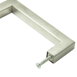 Randy & Travis Machinery Brushed Nickel Stainless Steel Kitchen Cabinet Square Drawer Pull Door Handles 15-Pack DIY & Renovation