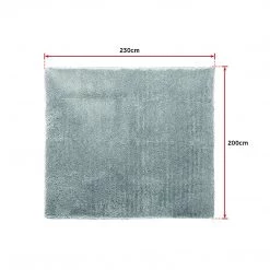 FactoryFast.com.au 230x200cm Floor Rugs Large Shaggy Rug Area Carpet Bedroom Living Room Mat Grey Furniture