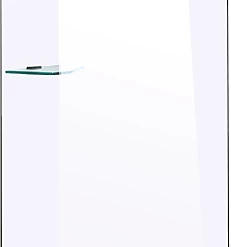 Della Francesca 70 X 210cm Frameless 10mm Safety Glass Shower Screen BLACK