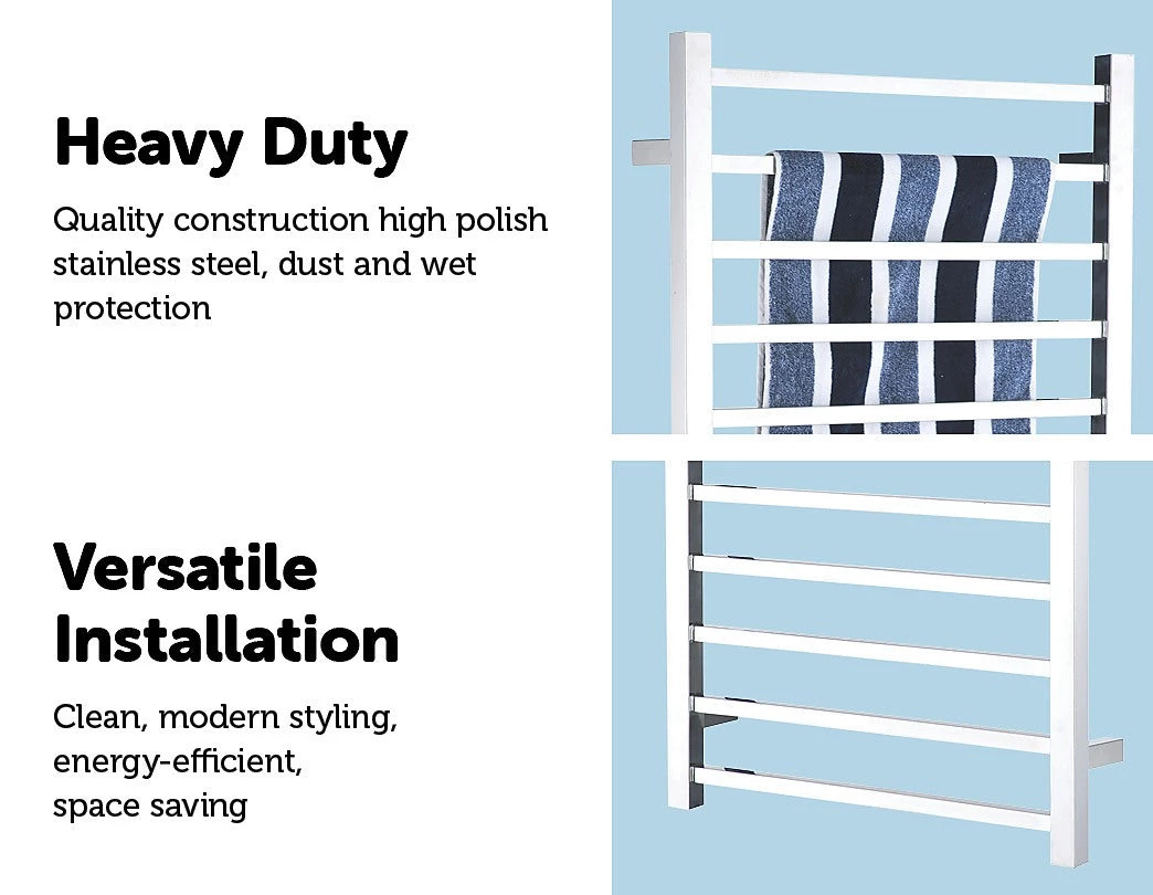 Della Francesca Electric Heated Bathroom Towel Rack / Rails -100w