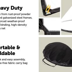 Randy & Travis Machinery Games & Hobbies Pair Of Soccer Football Goals 180cm Pop Up Portable Quick Set Up