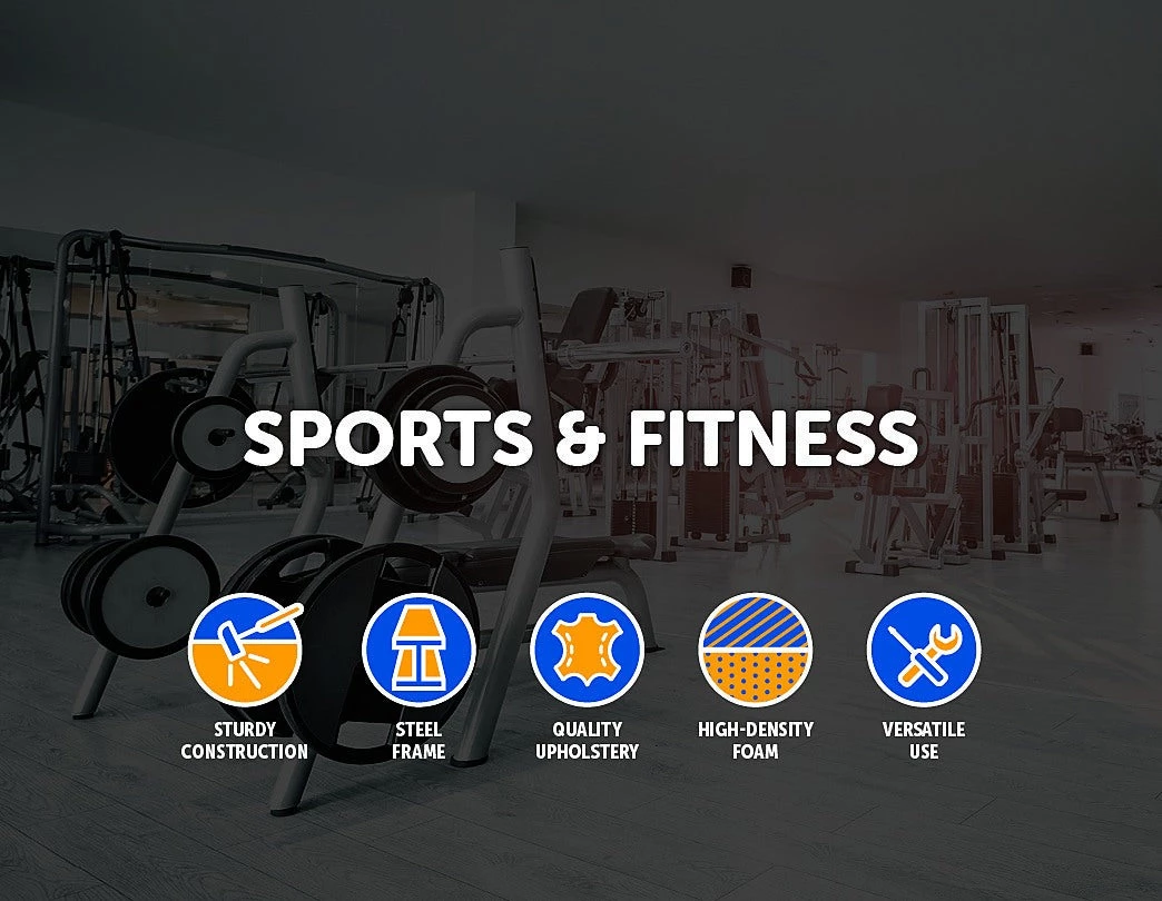 Randy & Travis Machinery FID Flat Incline Decline Bench Press W/ Leg Extension Sports & Fitness