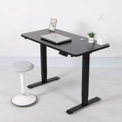 Furniture Palermo Standing Desk Sit Stand Height Adjustable Motorised 120cm Table Dual Motor