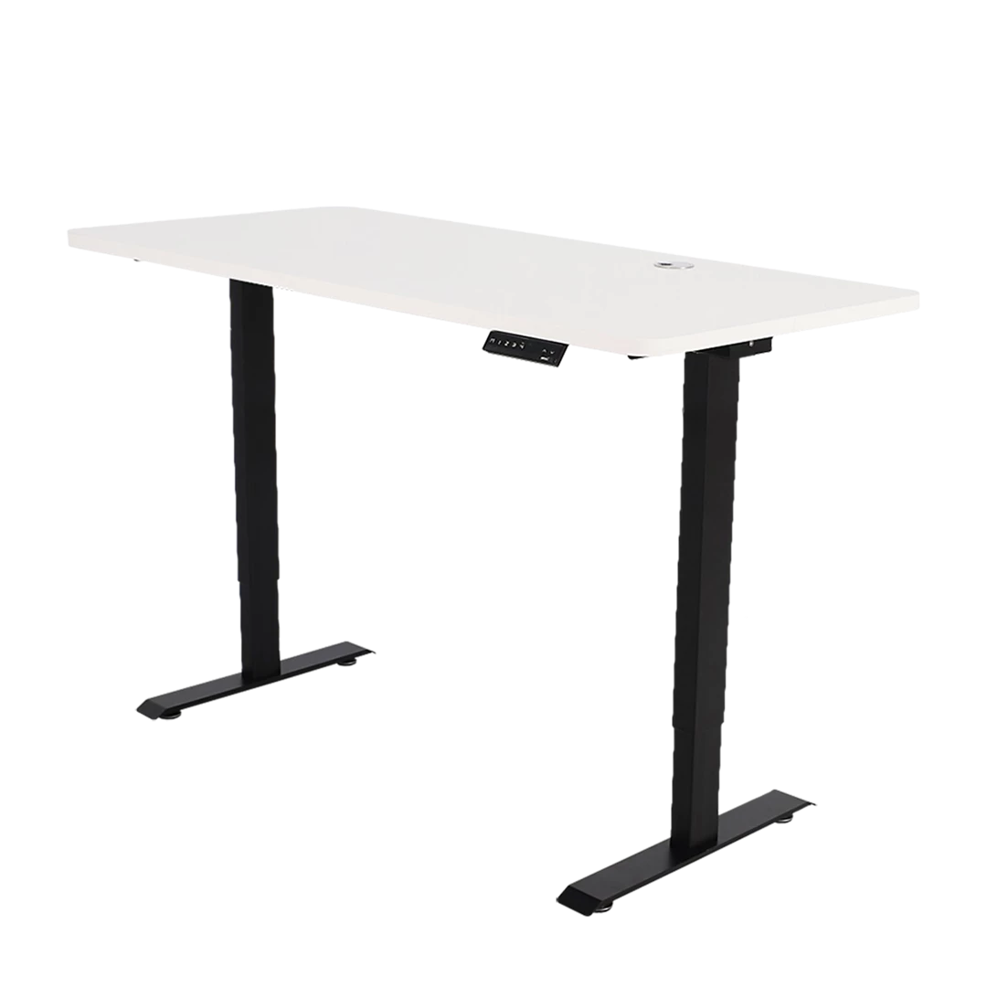 Palermo Standing Desk Sit Stand Height Adjustable Motorised 140cm Table Dual Motor